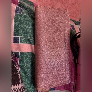 Kate Spade Pink Glitter Wallet